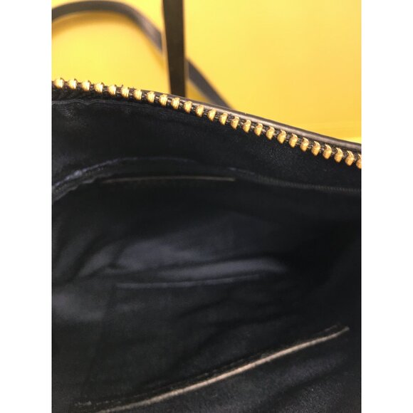 Cole Haan Crossbody Shoulder Purse Bag Genuine Leather Alligator Print Black  -N - Picture 11 of 16